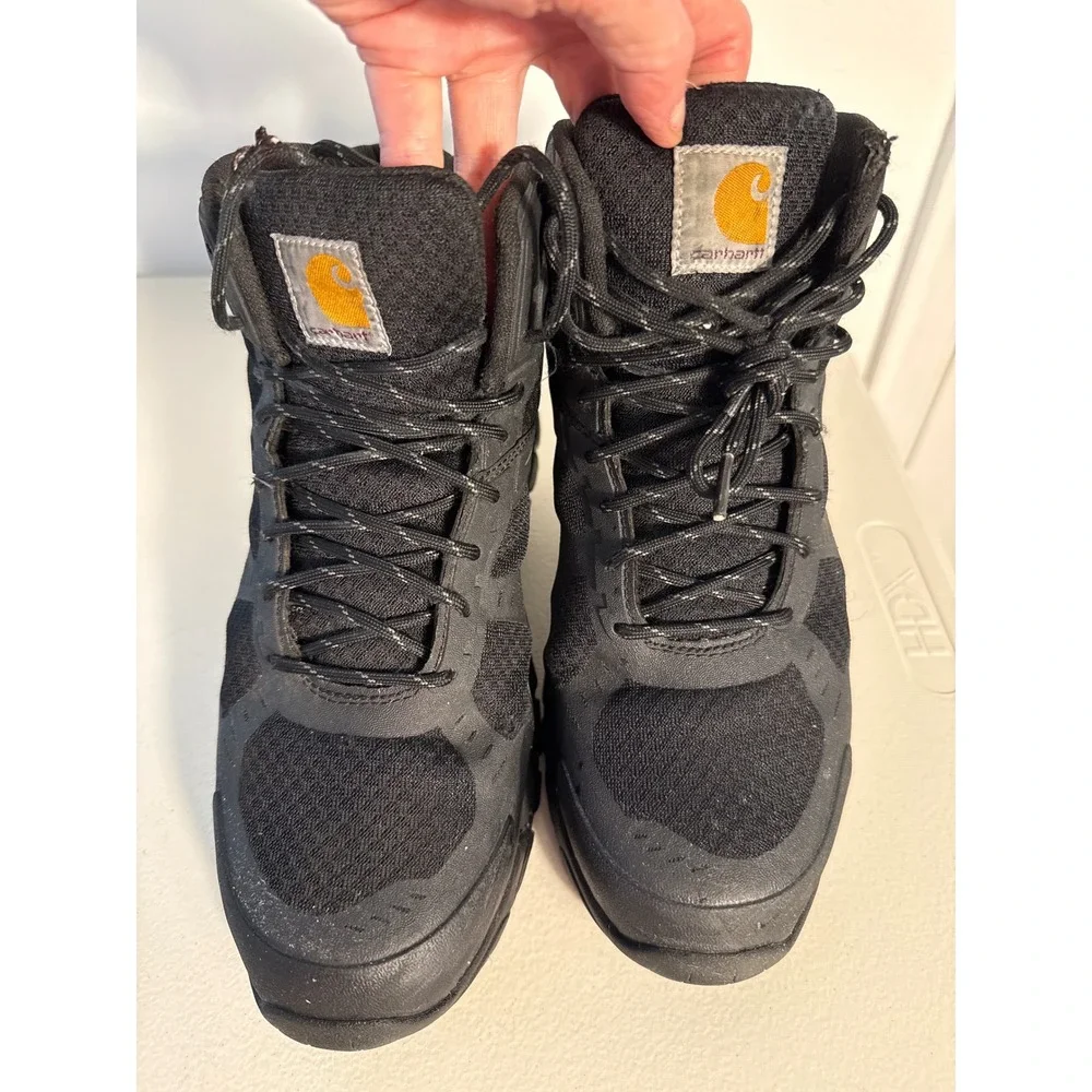 Carhartt Mens Force 4in Nano Composite Toe Work Boots Black CMH4251 Size 9 Wide - Picture 9 of 9